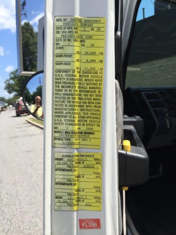 2000 Freightliner Horton HD – Camion de Equipo de Buceo – VENDIDO